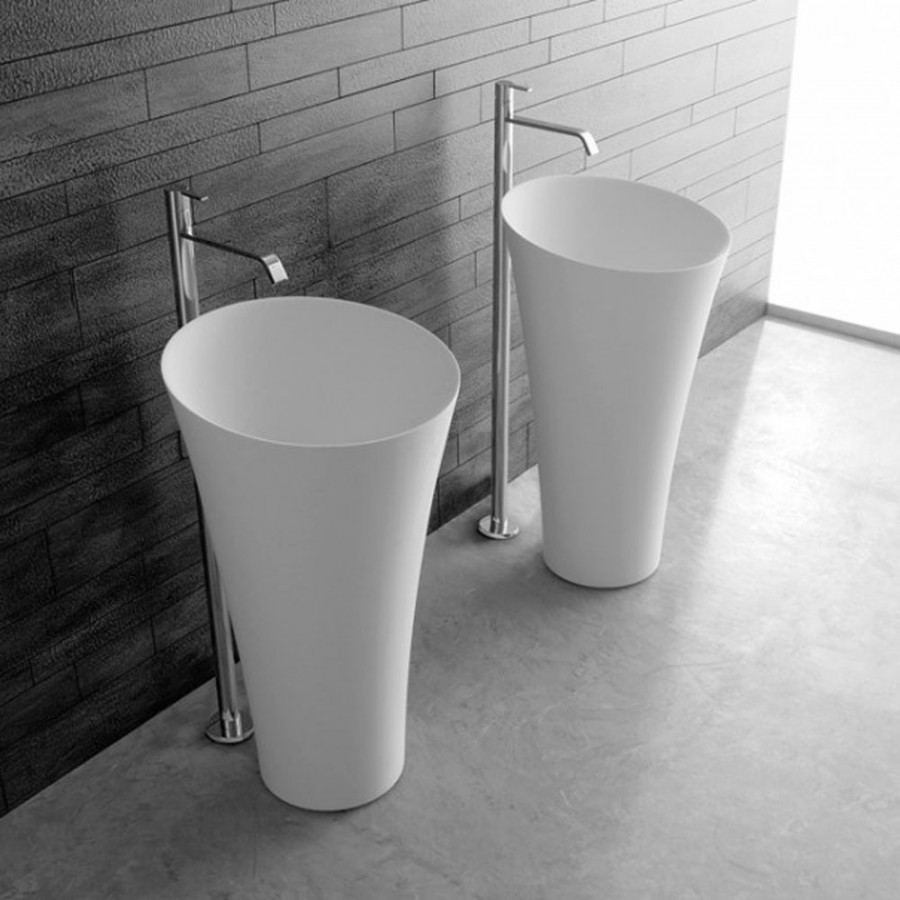 Freestanding Washbasin In Cristalplant Tuba 3 By Antonio Lupi