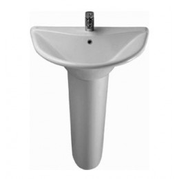 Lavabo con piedistallo T0847 serie Diagonal di Ideal Standard